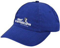 Odo-Cap mit Kaffeeklappen-Logo, royalblau