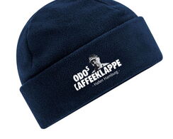 Fleece-Beanie mit Druck (komplettes Logo), navy