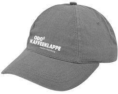 Odo-Cap mit Kaffeeklappen-Schriftzug, grau
