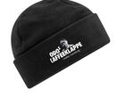 Fleece-Beanie mit Druck (komplettes Logo), schwarz