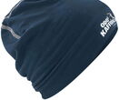 Baumwoll-Beanie mit Druck (Logo), dunkelblau/navy